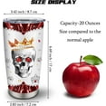 thumbnail image 6 of Sugar Skull Gifts for Women Tumblers 20oz - Skull Gifts Coffee Mug - Skull Gifts for Men Cup - Skull Themed Gifts - Day of The Dead Gifts - Skull Decor, 6 of 6
