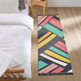 thumbnail image 3 of Yayeee Hallway Runner Rug 2'x6' Non Slip Machine Washable with Rubber Backing, Red Geometric, 3 of 8