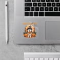 thumbnail image 2 of Happy Halloween Siberian Husky Witches Hat Pumpkin Carving Cutout Transfer Sticker Husky Dog Lover Gifts Transparent Decal Art Decor - 02019, 2 of 5