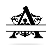 Realsteel's Personalized Split Letter Monogram - Custom Metal Name Wall Decor (A-B-16)
