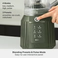 thumbnail image 4 of Thyme & Table Countertop Blender Duo, 1100W, 57oz Tritan Pitcher, 6-Point Stainless Steel Blade, 25oz To-Go Cup with Smart Seal™ Lid and Straw, Dusty Moss, 4 of 13
