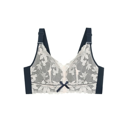 

Agnes Orinda Juniors Plus Bras Push Up Full Figure Back Close Wirefree Lace Bra