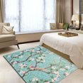 thumbnail image 3 of Alfombra de baño con diseño de paisaje de flores, pintura al óleo, para cocina, hogar, sala de estar, dormitorio, alfombras para puerta de entrada, 3 of 4