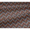 thumbnail image 4 of oneOone Cotton Jersey Rust Brown Fabric Stripes Sewing Craft Projects Fabric Prints By Yard 58 Inch Wide-Z8G, 4 of 4