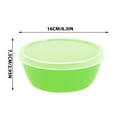 thumbnail image 6 of Stackable Plastic Bowl Set with Airtight Lids | Oval Food Storage Containers for Fridge | BPA-Free Kitchen Organizers, 6 of 7