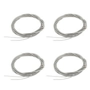 Ccdes 4 String Guitar String,Electric Bass String,4Pcs Guitar String Ball End Steel Bass Strings Instrument Accessory For Replacement