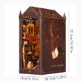 thumbnail image 3 of SUTENGDA DIY Mini Bookstore Wooden Model Kit  Handcrafted Cabin Decoration with LED Lights  Perfect Christmas Gift for DIY Enthusiasts, 3 of 9
