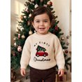 thumbnail image 4 of Cjfdfy Newborn Baby Boy Girl Christmas Sweater Christmas Tree Car Embroidered Long Sleeve Knit Tops Infant Cute My First Christmas Holiday Clothes 0-18M ﻿, 4 of 9