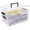 Black, variant on TERGOO 2 Layer Plastic Storage Containers with Lids, Multipurpose Clear Stack & Carry Box, Portable Craft Organizers and Storage Bin for Organizing Art & Craft, Sewing, Makeup, Nail Supplies (Blue)