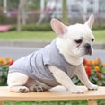 thumbnail image 3 of 2 pieces of pet clothes Solid dog vest Pet cotton clothes Dog summer breathable short sleeves, 3 of 6