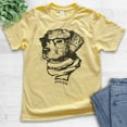 thumbnail image 2 of Kids Hipster Dog Shirt, Youth Kids Boy Girl T-Shirt, Dog Lover Shirt, Dog Shirt, Dog Glasses Shirt, Dog Nerd Tee, Yellow, X-Small, 2 of 4