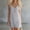 Gray, variant on Casual Dresses for Women Solid V Neck Adjustable Sling Front Snap Buttons Sleeveless Summer Daily Wear