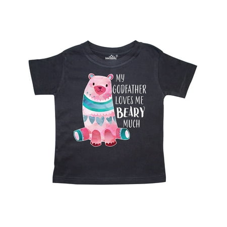 

Inktastic My Godfather Loves Me Beary Much with Cute Bear Gift Toddler Boy or Toddler Girl T-Shirt