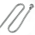 thumbnail image 4 of Fashion Silver Stainless Steel Rolo Link Chain Men Women Necklace Or Bracelet, 4 of 5