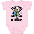 thumbnail image 3 of Inktastic Rockstars are Born in February Birthday Boys or Girls Baby Bodysuit, 3 of 5