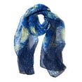 thumbnail image 2 of Bufanda Galleria Enterprises Van Gogh Starry Night de poliés, 2 of 3