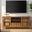 Light Golden Brown, variant on Acadian 60 inch Wide Solid Wood Transitional TV Stand in White For TVs up to 65 inches