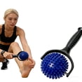 thumbnail image 3 of Muscle Roller Massage Stick Spiky Ball Deep Tissue Muscle Massager for Back Shoulder Neck Leg Calf Pain Relief, Trigger Point Therapy Yoga Recovery Tool for Athletes Office Workers Seniors Home Gym, 3 of 6