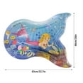 thumbnail image 2 of Thickened Pet Water Play Mat Interactive Floating Fish Design Summer Pad for Indoor Dogs and Cats with Inflation Tools, 2 of 5