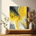 thumbnail image 6 of UXIEQU Abstract Yellow Swirl Marble Canvas Print 15.75x11.81 Inches, 6 of 8