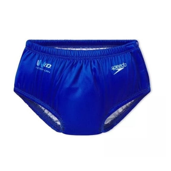 Speedo Infant Swim Diaper Blue Shark With Snaps - Size Medium : 12 Months 18-22 lbs New