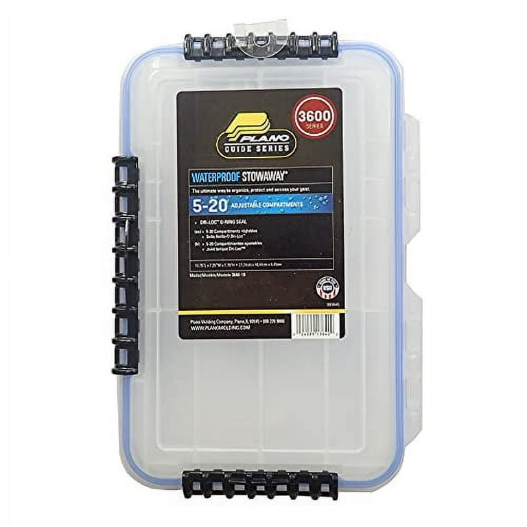 full size waterproof plano tackle box StowAway 3600 Rustricor corrosion resistant technology helps combat rust and corrosion Plano Waterproof Stowaway Utility Box,