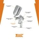 thumbnail image 2 of Pistola para pintar gravedad Truper LVMP vaso aluminio boquilla 1.0mm, 2 of 6