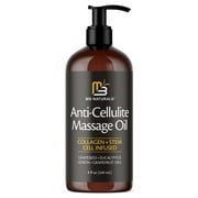M3 Firming Body Massage Oil with Collagen & Stem Cell – Helps Smooth The Appearance of Cellulite & Improve Skin Texture – Refreshing Aromatherapy Body Oil for Legs & Full Body – 8 Fl Oz