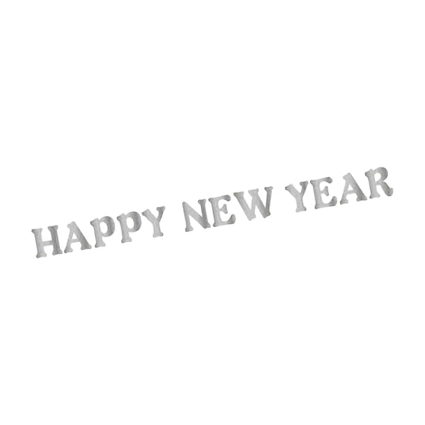 Banner de Feliz Año Nuevo 2024 con cuerda, letrero decorativo de bienvenida, suministros para fiestas Estilo C