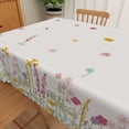 thumbnail image 5 of Tchckioa Rectangle Tablecloth,Stain Proof Waterproof Table Cloths for Dining(Colorful Flowers,60x102 Inch), 5 of 6