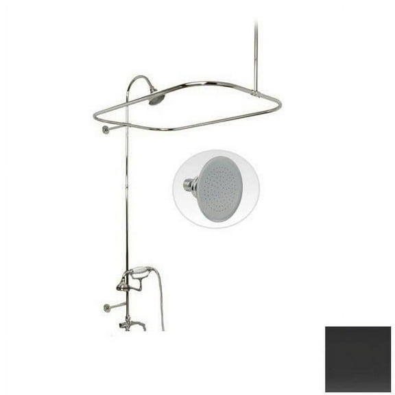 60 Inch End Mount Shower Conversion Kit with Handshower Cradle & Watering Can Shower Head