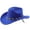 Z41-Dark Blue, variant on LILIYA Unisex Western Cowboy Hat with Metal Accent Braided Band Classic Wide Brim Headwear for Western Themed Events and Celebration Gatherings