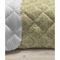 thumbnail image 3 of Autumn Damask Down Alternative Comforter, Vintage Theme Repeated Flower Shapes in Pastel Tones Art Print, Microfiber Quilt for All Season, 5 Sizes, Almond and Pale Caramel, by Ambesonne, 3 of 3