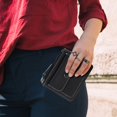 thumbnail image 2 of Mini monedero negro de 1 pieza, monedero pequeño con cremallera para mujer, 2 of 5