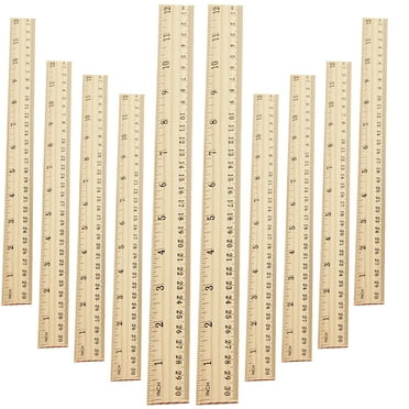 20 Pcs Wooden Ruler Woodworking Rulers Bulk Architect Scale Multifunction Bamboo Student