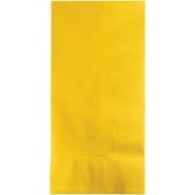 Party Central 2-Ply Disposable Party Dinner Napkins - 8" - School Bus Yellow - Club Pack of 600