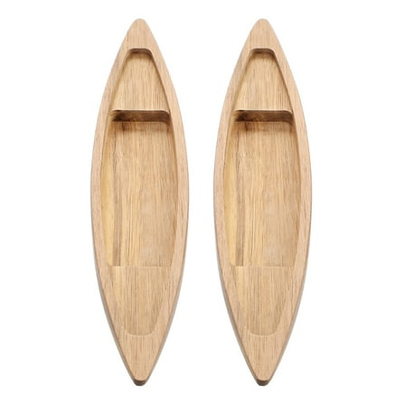 Mobestech 2Pcs Handcrafted Wooden Sailboat Model Nautical Tabletop Ornament for Ocean Decor