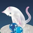 thumbnail image 2 of Frosted Cat with Yarn Glass Figurine GL3731, 2 of 3