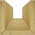 thumbnail image 6 of Ekena Millwork 4"W x 6"H x 24'L 3-Sided (U-beam) Riverwood Endurathane Faux Wood Ceiling Beam, Premium Aged, 6 of 12