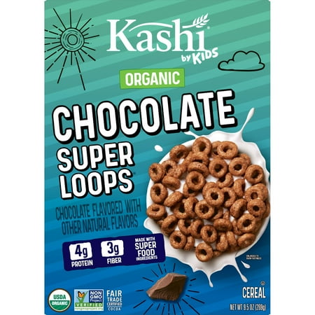 Kashi by Kids Super Loops Chocolate Breakfast Cereal, 9.5 oz