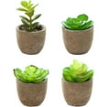 thumbnail image 1 of 4pcs simulation flower mini succulent bonsai creative decoration home artificial green plant potted plants - type:style1;, 1 of 5