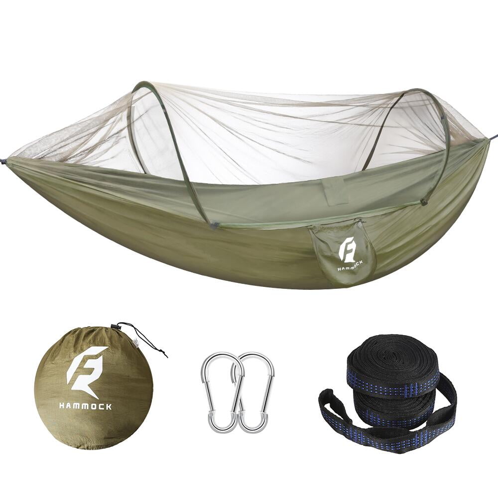 Tent Hammock 3pc hammock+fly+air mattress 1 man tent 6'x2' camping hanging tent 