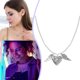 thumbnail image 2 of Collar con corazón luminoso, collar con piedras fluorescentes para Halloween, accesorios que brillan en la oscuridad para mujeres y adolescentes, azul, 2 of 7