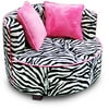 Redondo Tween Minky Chair, Zebra