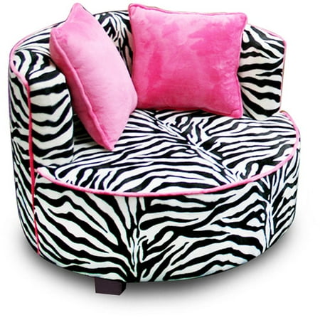Redondo Tween Minky Chair, Zebra