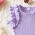 thumbnail image 5 of TAmten 18-24 Month Girl Clothes Ruffled Sleeveless Top Skirt 2pcs Toddler Girl Summer Clothes(Purple,2-3 Years), 5 of 7