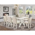 thumbnail image 3 of East West Furniture X027aB202-9 - 9-Piece Dinette Set - 8 Padded Parson Chair and a Living Room Table Hardwood Structure, 3 of 3