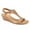 Brown, variant on FSJ Women Open Toe Low Wedge Heels T-Strap Padded Sole Ankle Strap Sandals Casual Dress Summer Beach Shoes Size 8.5 White Stone