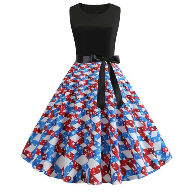 Mini Vestido de Verano Envolver Cinta de Pecho Grande Doblado, Cuello Redondo sin Mangas Impreso Spandex para el Desgaste de Primavera Casual Y Diario