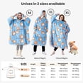 thumbnail image 6 of Winthome Extra Thick Wearable Blanket Hoodie Double Warm Supper Cozy Sweatshirt for Adults Men Women Wife, Soft Fuzzy Hooded Sherpa Lounging Warm Gift M Adult, 6 of 6